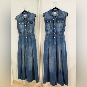 Denim Sleeveless Jumpsuit